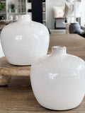 5.25" White Ceramic Vase