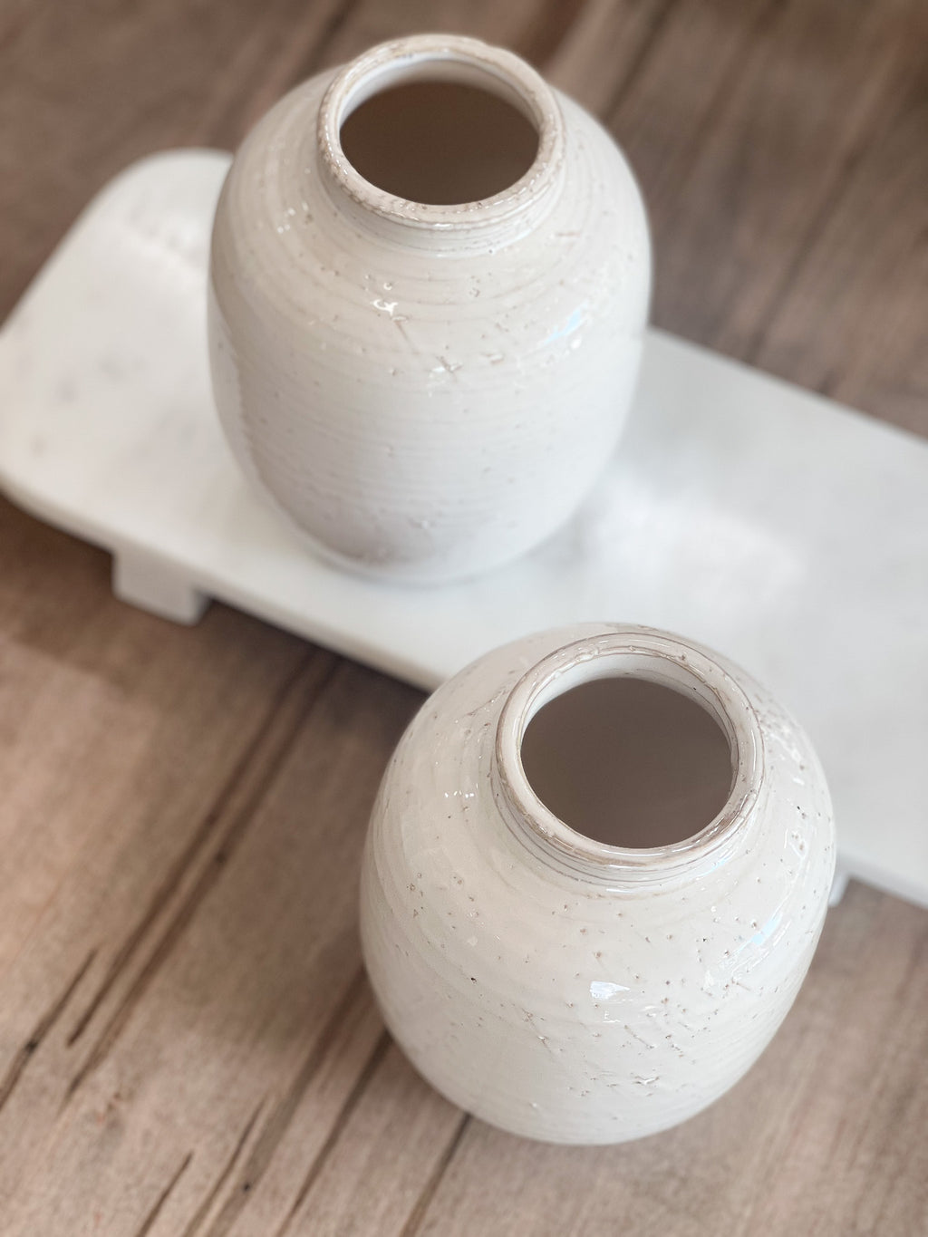 6.3" White Vase