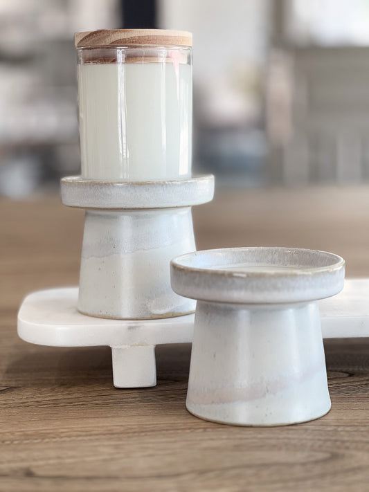 Glazed Candle Holder
