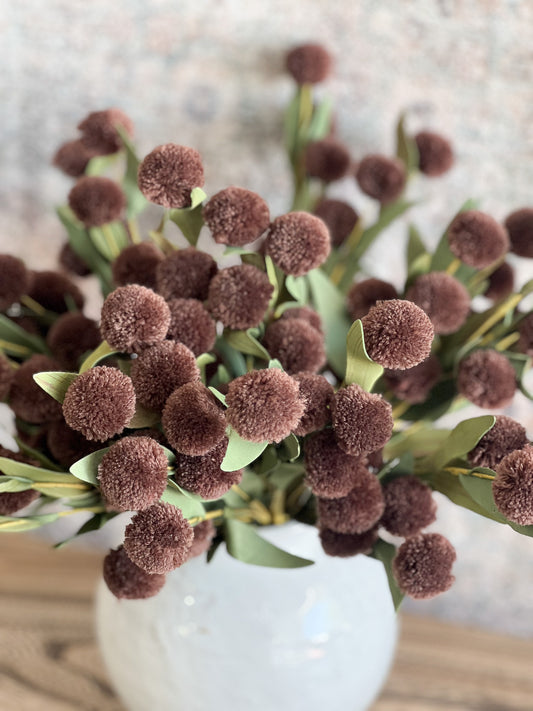 Fall Brown Poms