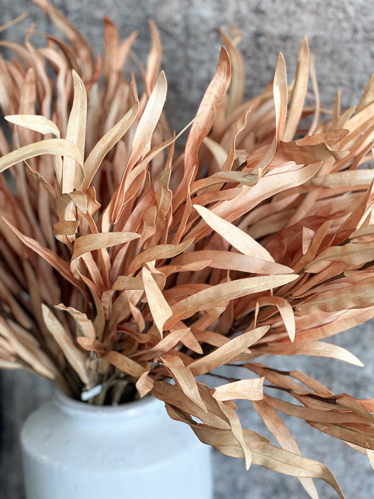 Fire Orange Willow Leaves 27"