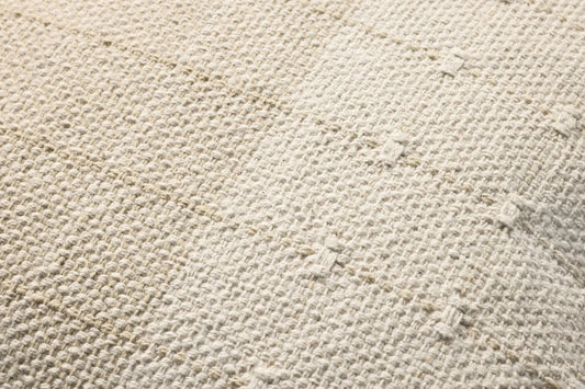 22" Beige Check Pillow