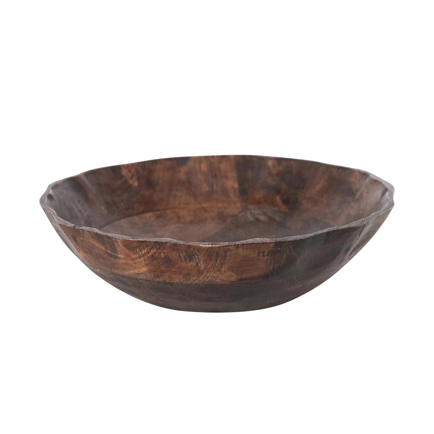 Walnut Finish Bowl 9.5"