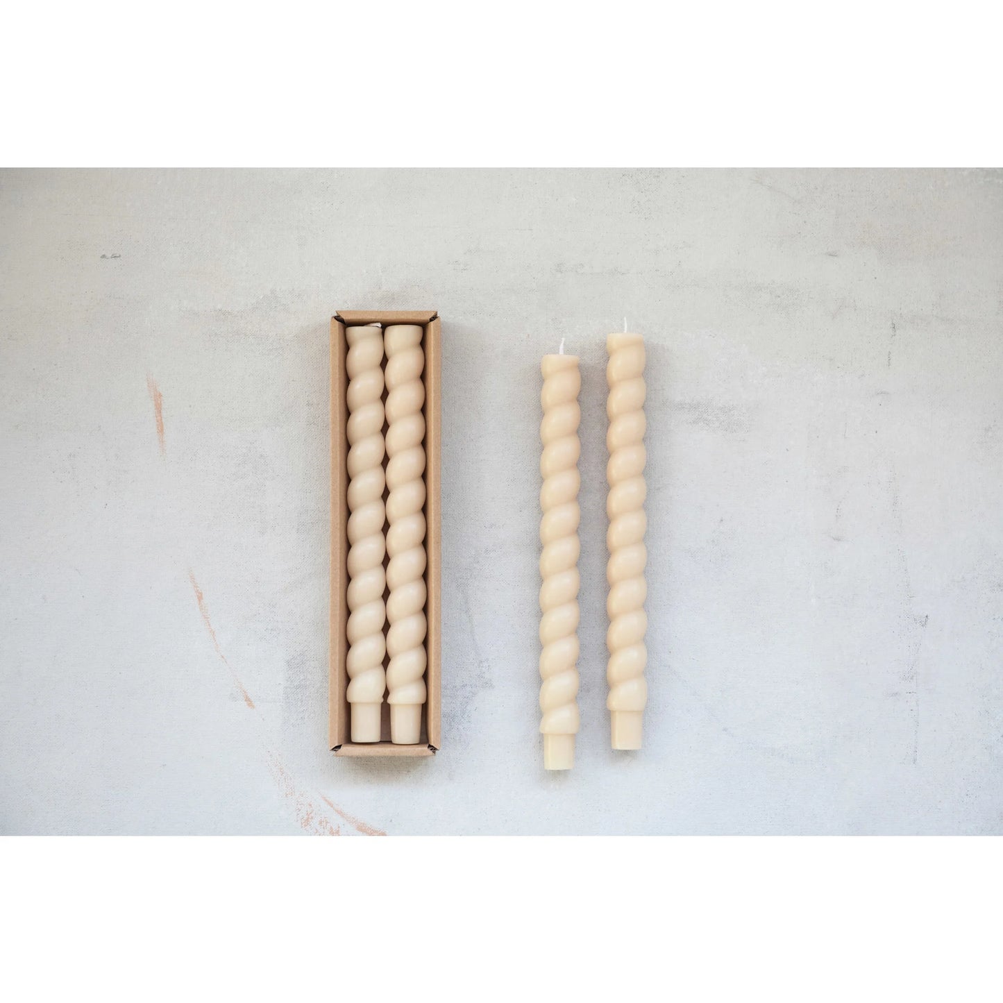 Cream Twist Tapers