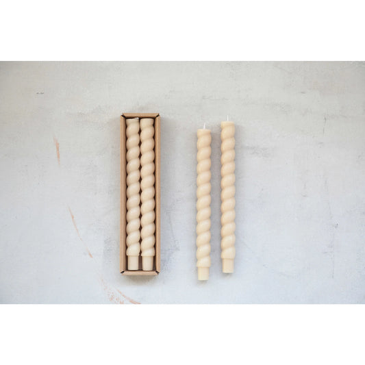Cream Twist Tapers