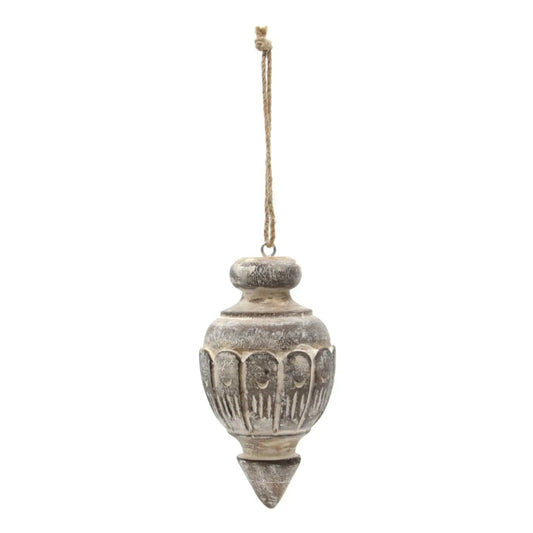 Wood Finial Ornament