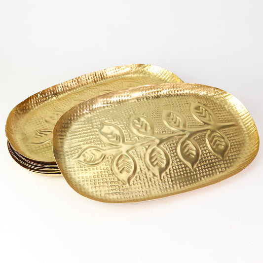 Gold Embossed Metal Tray