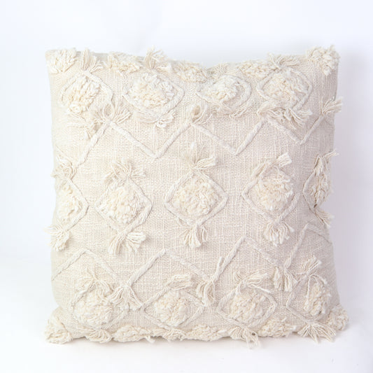 20" Cotton Slub Pillow