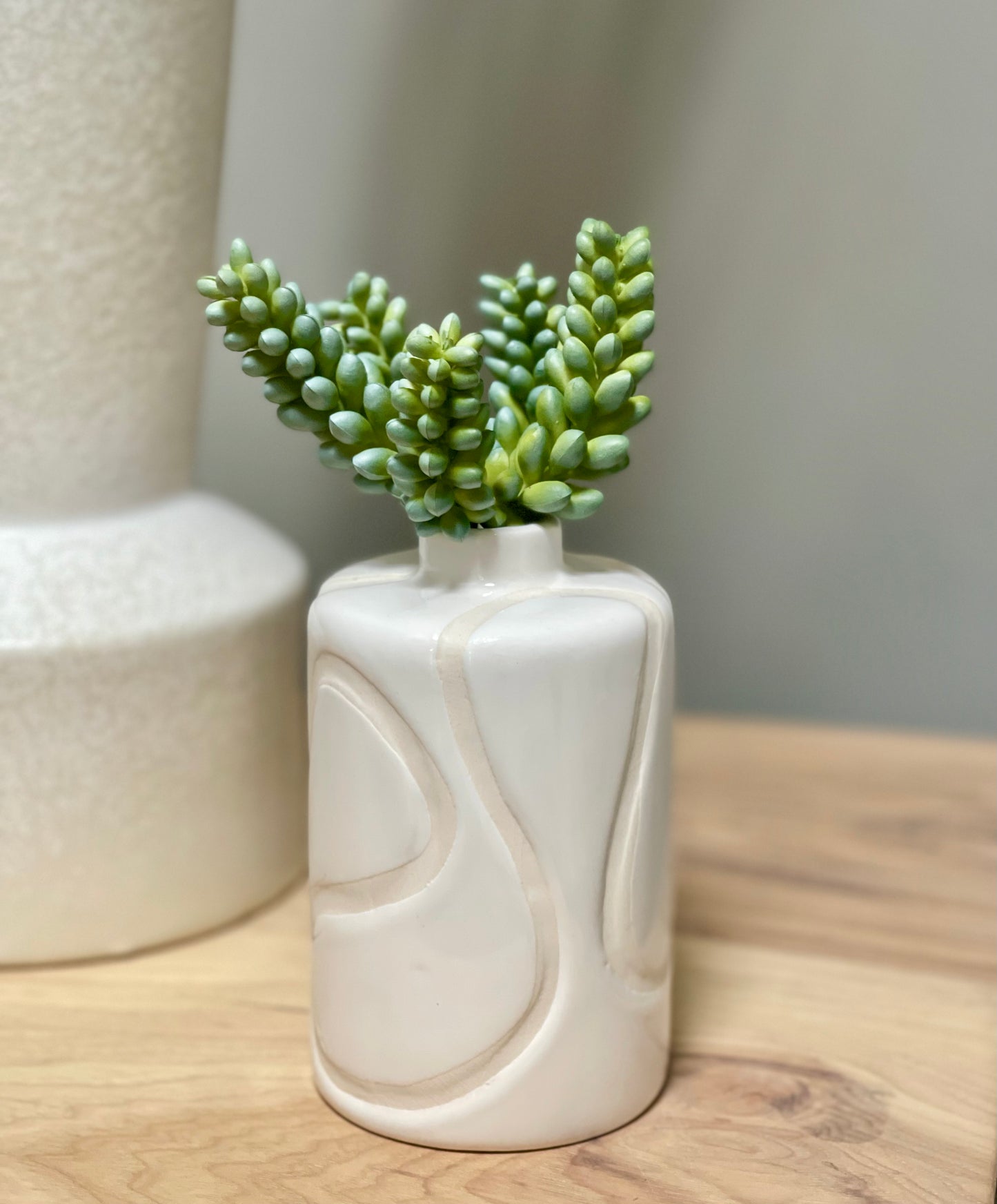 5" Design Wht Vase