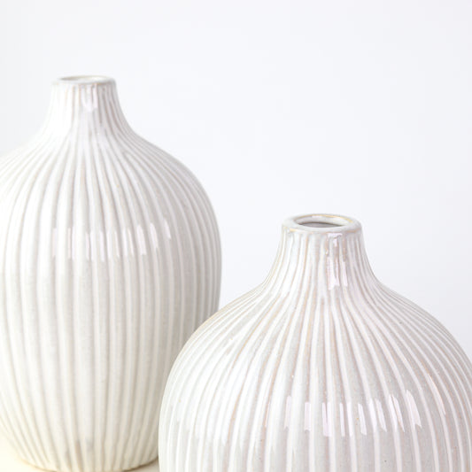 7" Cream Stripe